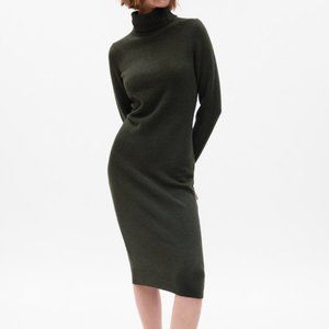 NEW CashSoft Turtleneck Midi Sweater Dress